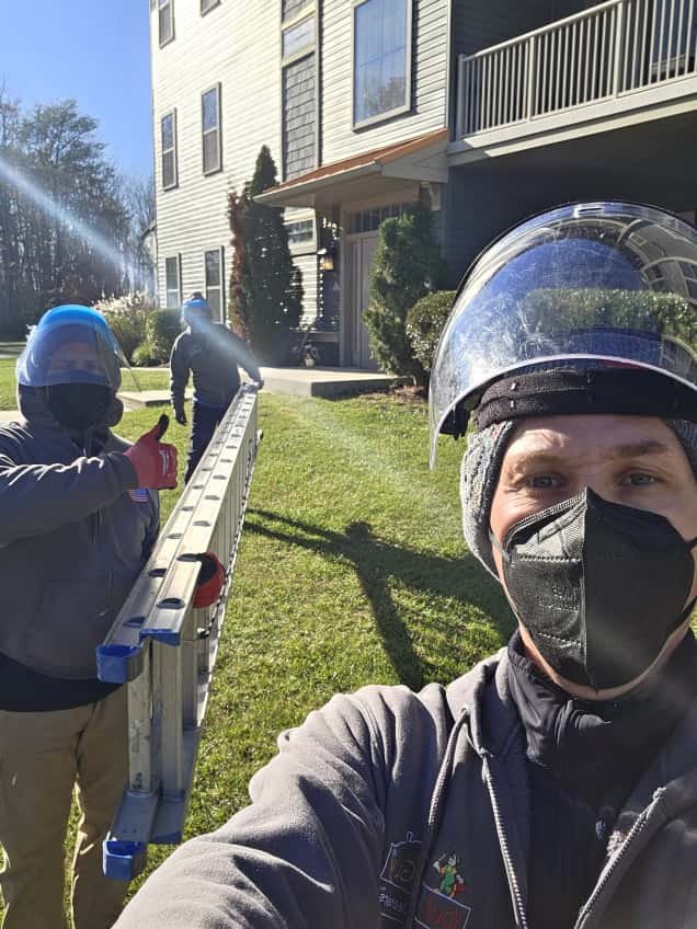 Our crew on site at a condominium building